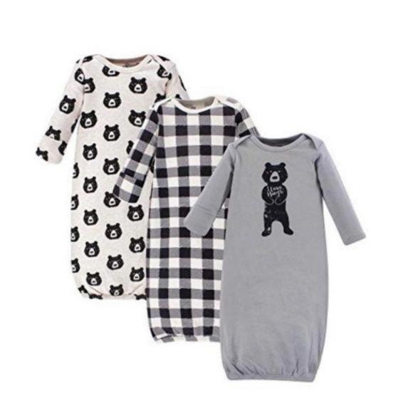 Yoga Sprout Baby Gowns 0-6 mos - Picture 2 of 6